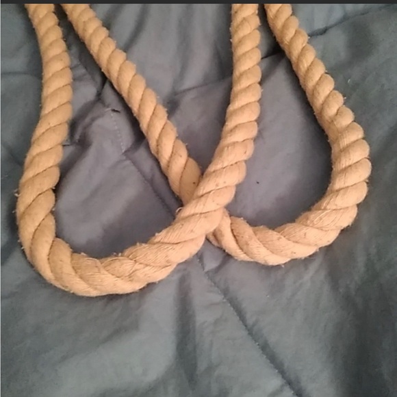 Orange & brown stripe beach tote  bag. - Picture 4 of 7